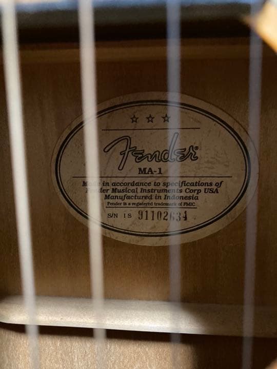 Fender MA-1 ミニ アコースティックギター