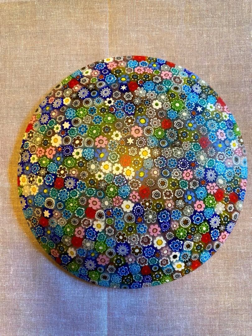 ベネチアンガラス　ムラーノ　ミルフィオリプレート