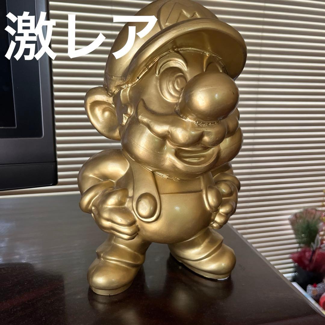 任天堂 スーパーマリオ ゴールド 黄金のマリオ像 非売品レトロ　激レア　入手困難