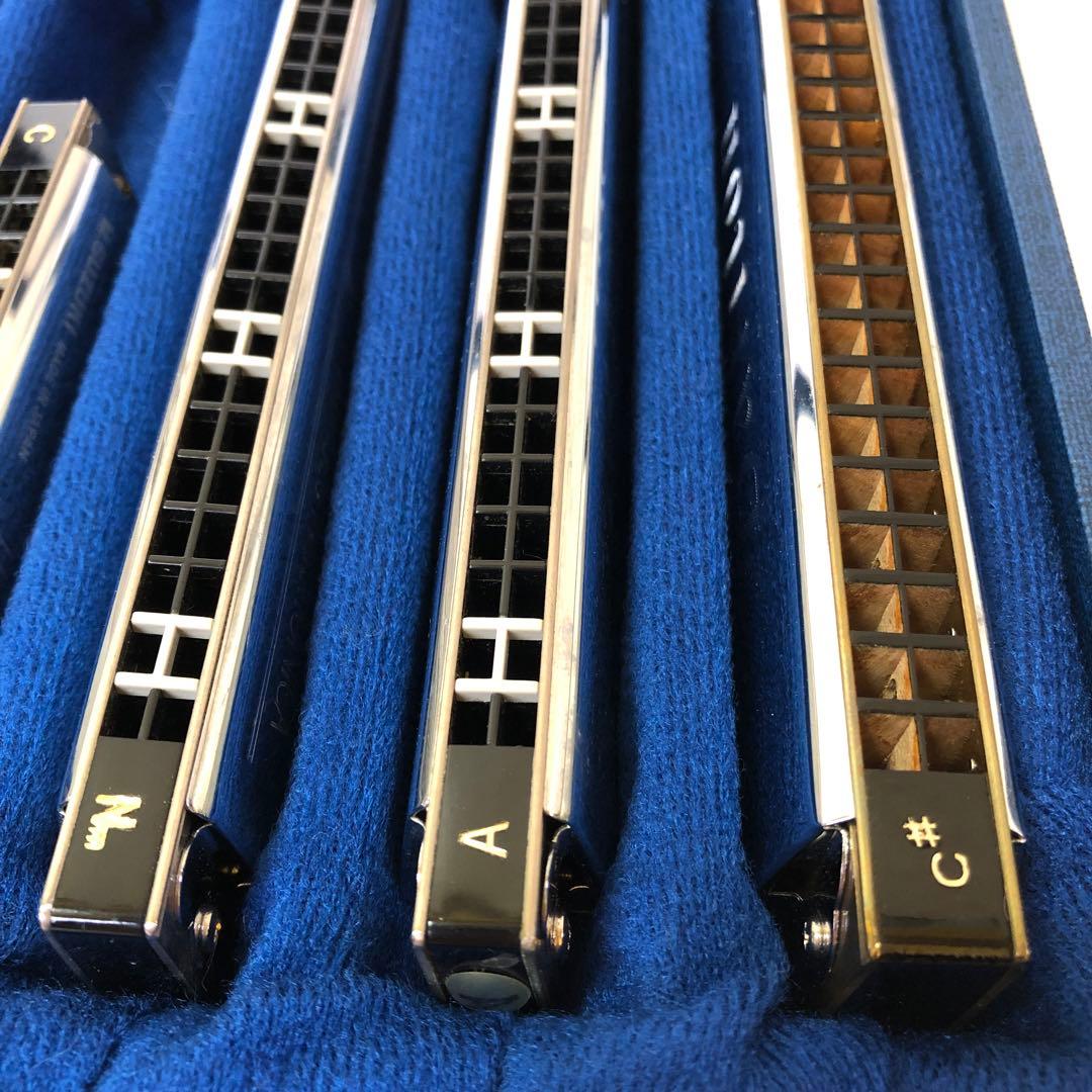 て78● スズキ複音ハーモニカハミングSU-21 Humming 5本