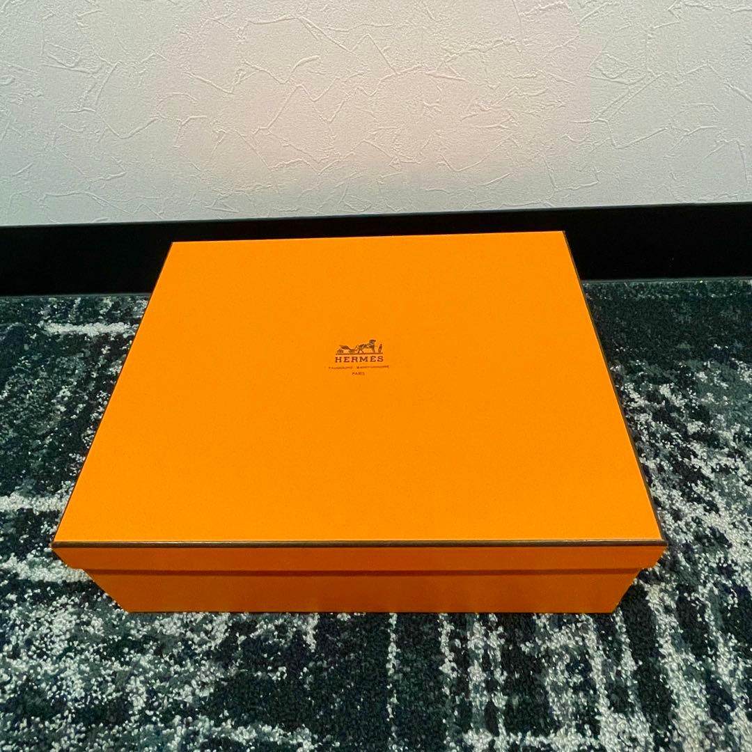 36 美品　HERMES　エルメス　ケリー25用　オレンジ　空箱　長方形