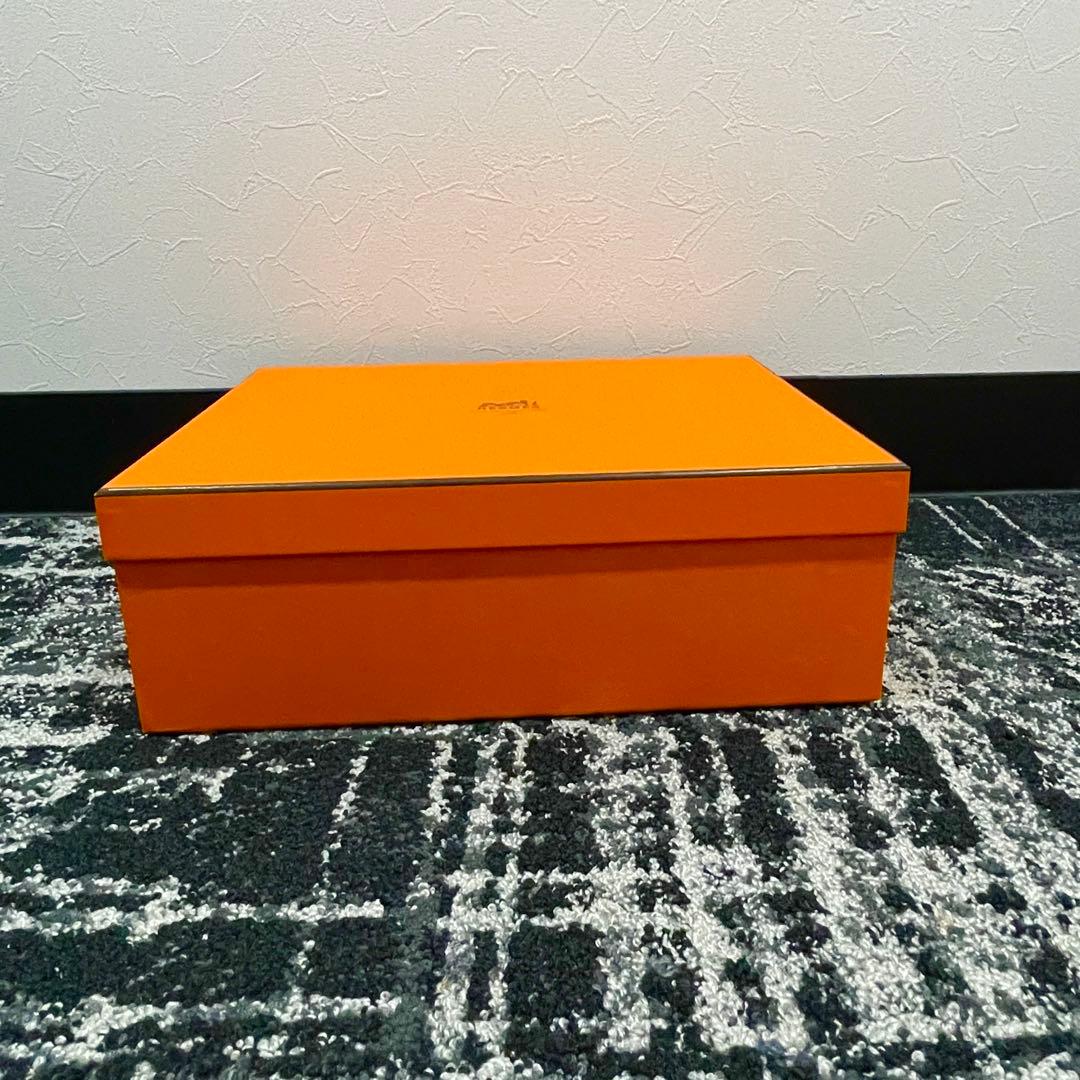 36 美品　HERMES　エルメス　ケリー25用　オレンジ　空箱　長方形