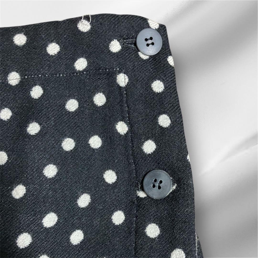 HaaT イッセイミヤケドット柄巻きスカート Mサイズ