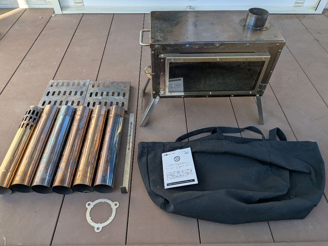 MOON LENCE 薪ストーブ 二次燃焼 耐熱ガラス窓