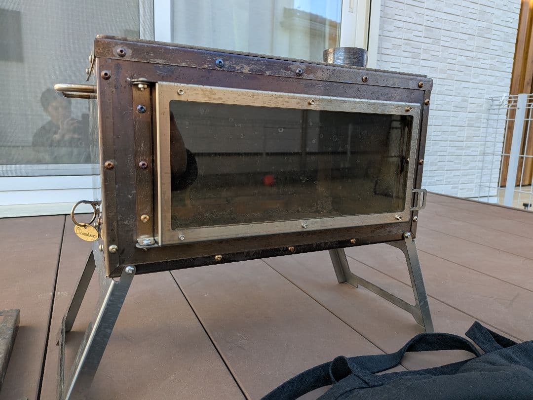 MOON LENCE 薪ストーブ 二次燃焼 耐熱ガラス窓