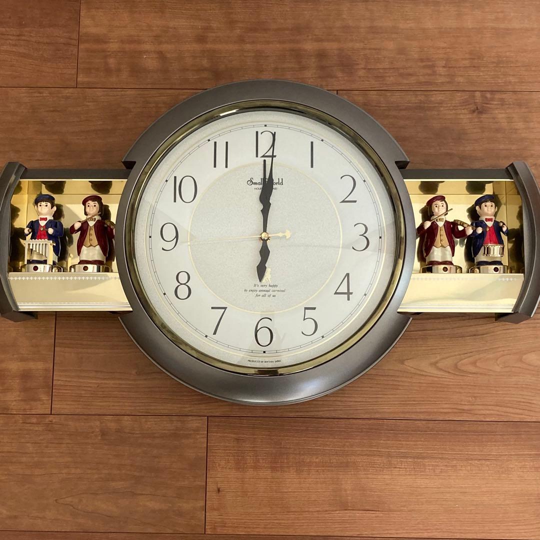 【美品】スモールワールド　音楽隊　掛時計　リズム時計　からくり時計
