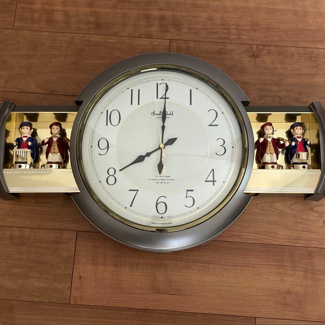 【美品】スモールワールド　音楽隊　掛時計　リズム時計　からくり時計