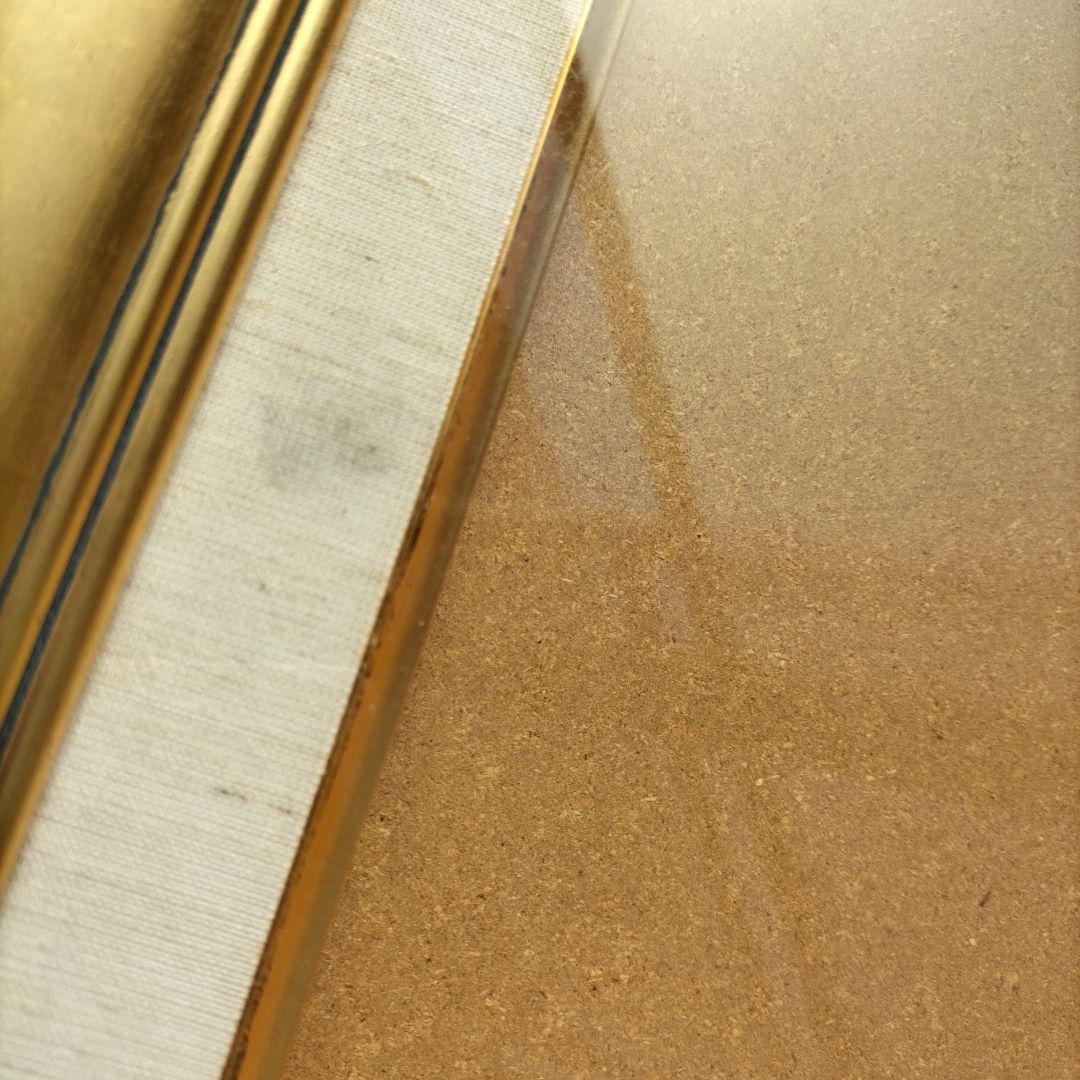 マットなゴールドの額縁　アンティーク雑貨