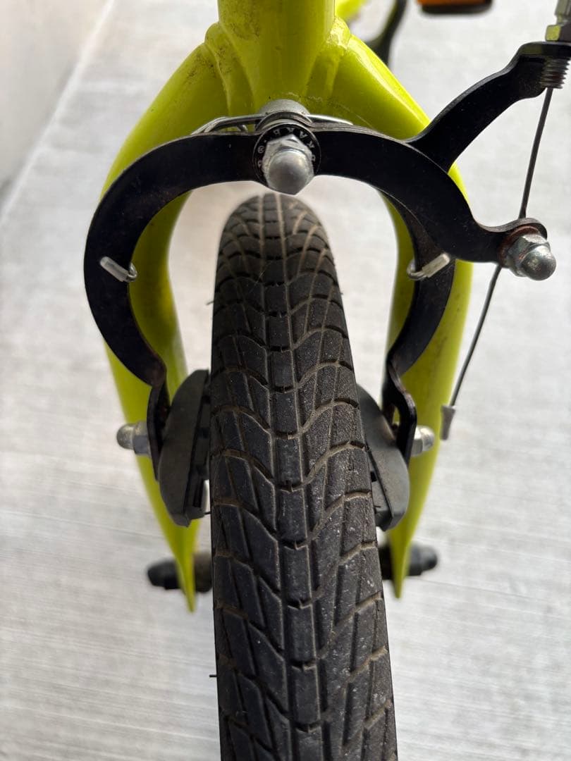 STRIDER14x ライムイエロー子供用自転車　［訳あり］梱包たのメル便