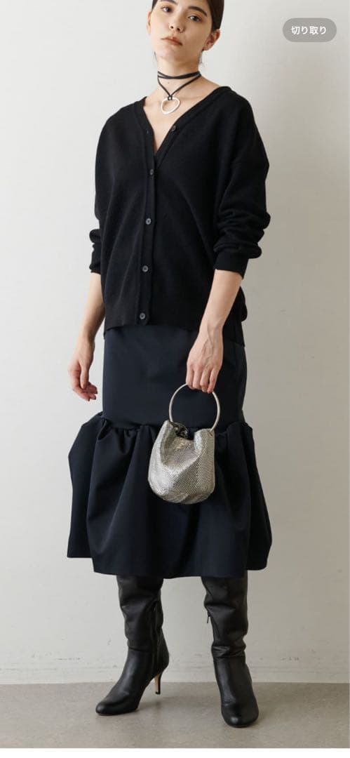 ウィムガゼット　ダブルサテンボリュームスカート