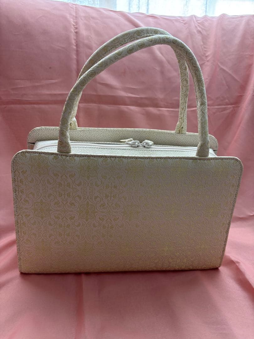 和装バッグ　利休バッグ　龍村　葡萄唐草文錦