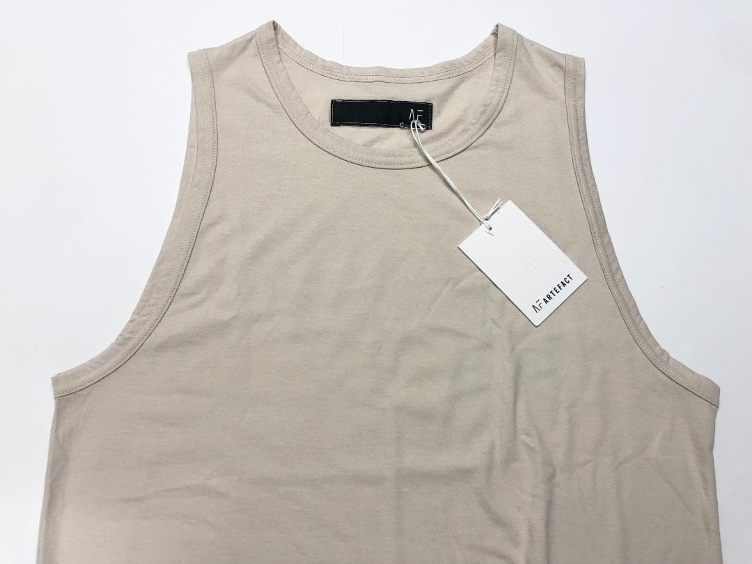 ○★新品未使用　A.F ARTEFACT　ロングタンクトップ　1　アイボリー