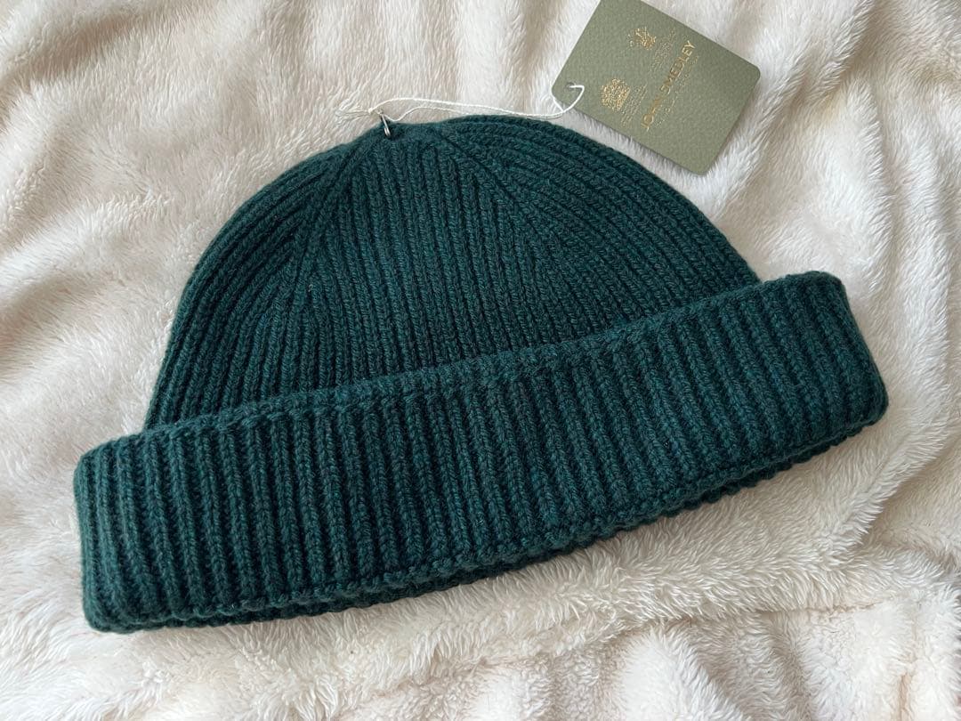 JOHN SMEDLEY ジョンスメドレー ニット帽 ビーニー グリーン ウール