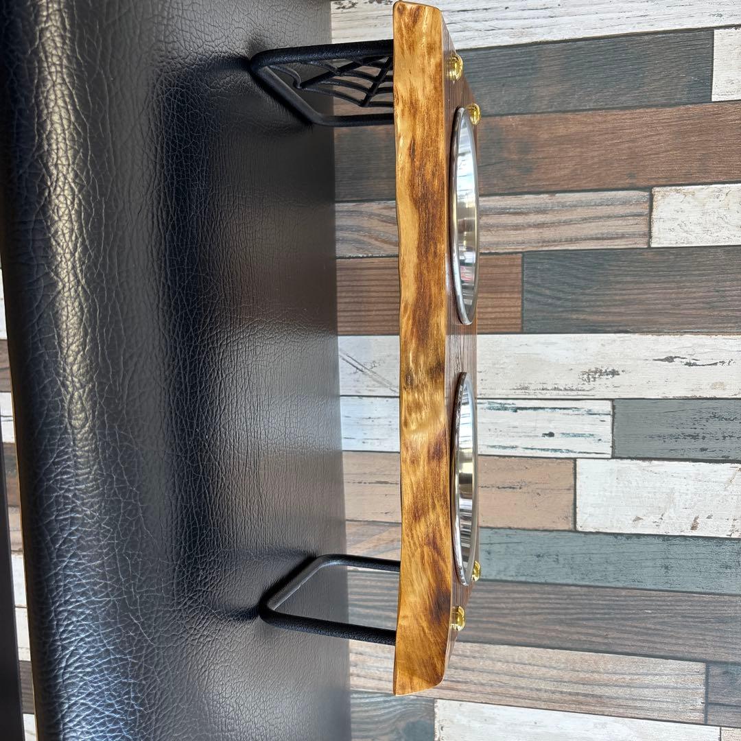 犬用食器台 ステンレス食器2個付き