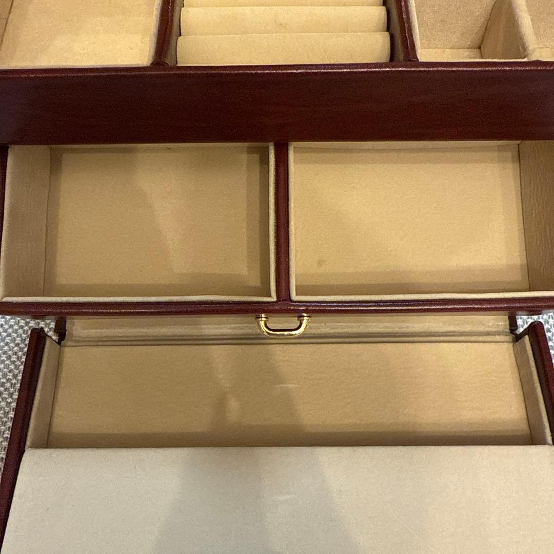 タサキ　レザージュエリーボックス　宝石箱　田崎真珠