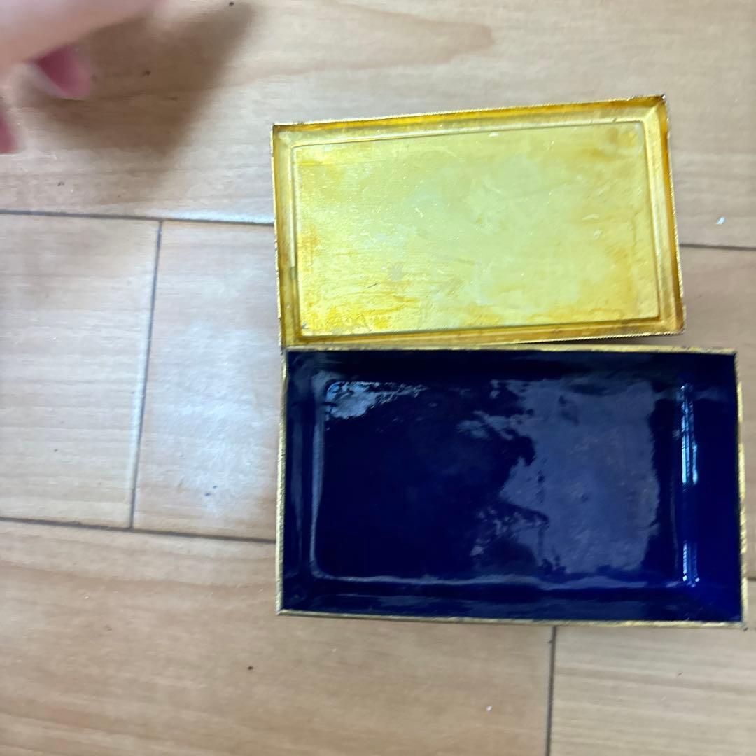 アンティーク 七宝ジュエリー トリンケットボックス アバカス フローラル