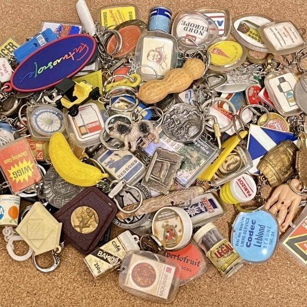 集めたくなる フレンチキーホルダー 100個セット フランス ヴィンテージ 1