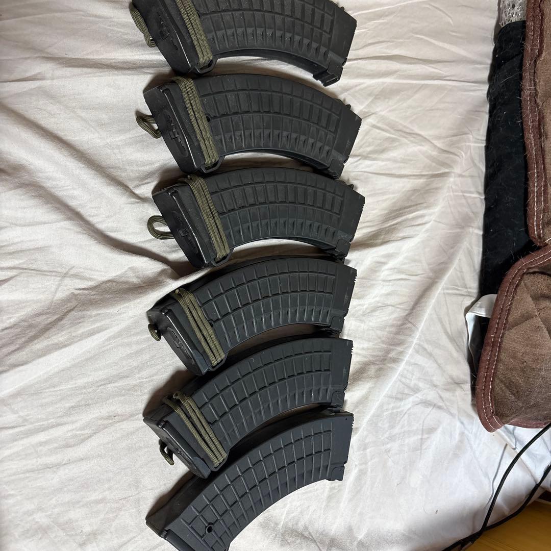スタンダード電動ガンAK用多弾マガジン 6個セット 黒