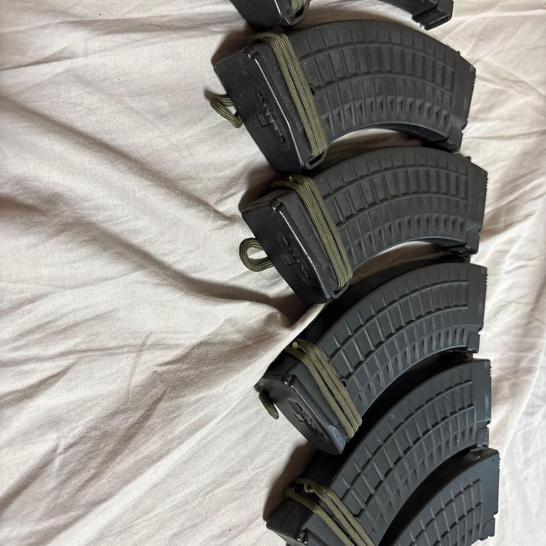 スタンダード電動ガンAK用多弾マガジン 6個セット 黒