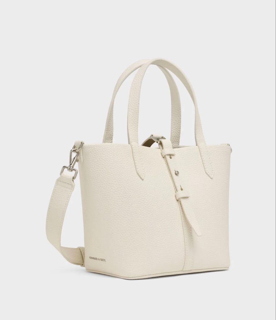 Beryl ベリル リサイクルレザーバケツバッグ - クリーム