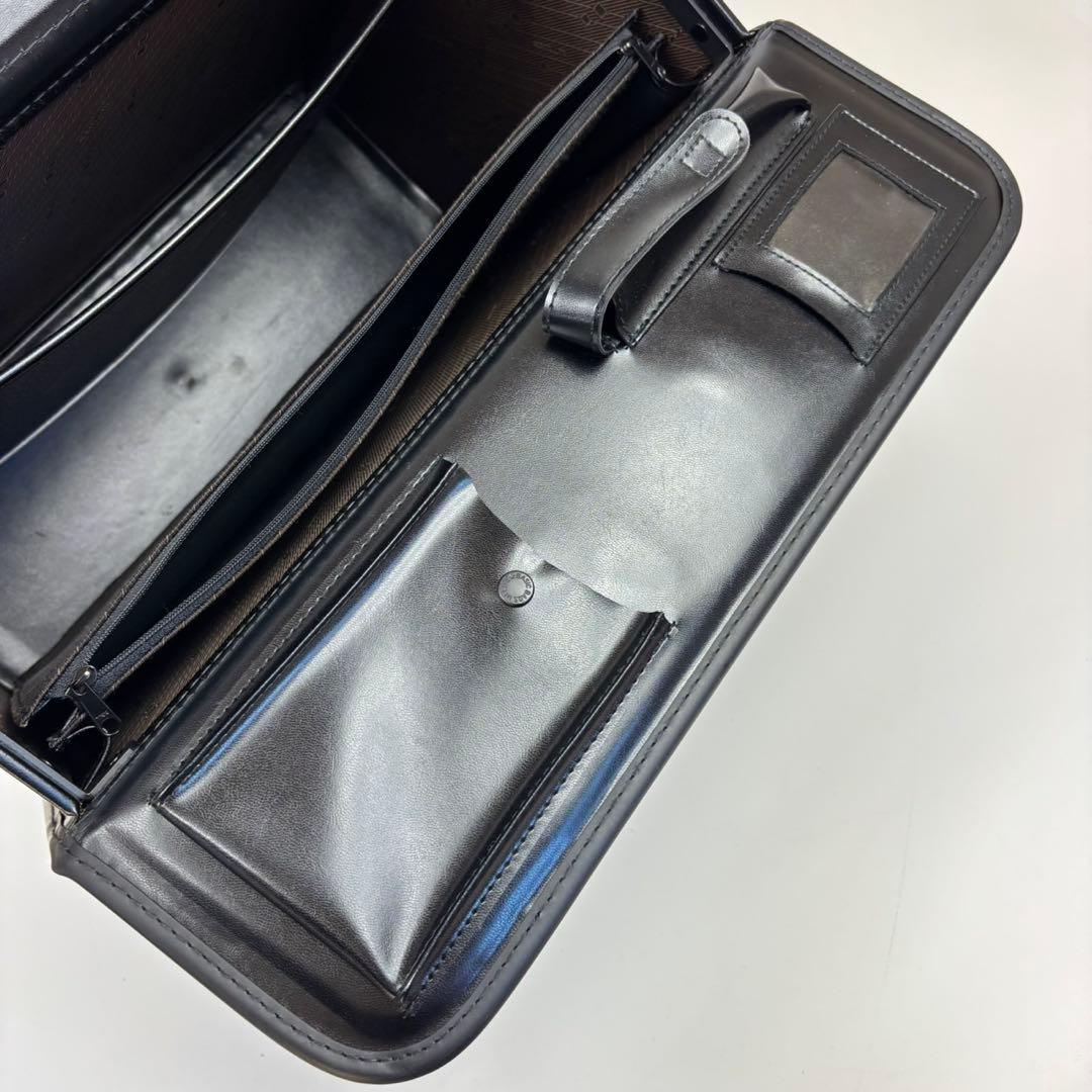 限定品✨️ JAL×ACE パイロットケース オールレザー 黒 本革