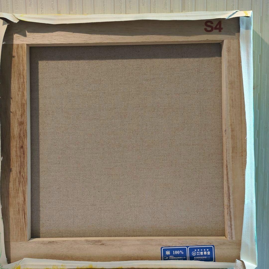 キャンバス油絵　自分の子どものころの写真を見るにゃんこたち