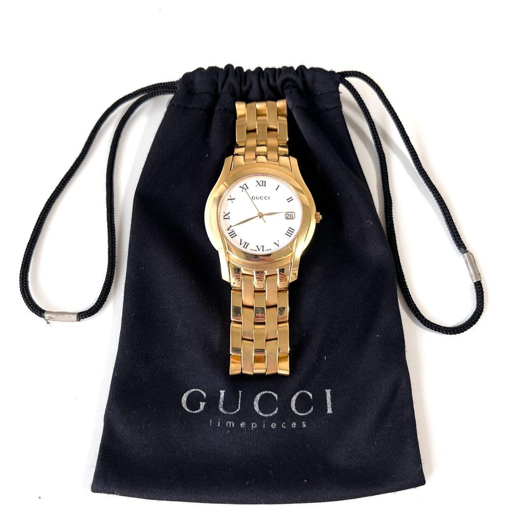 GUCCI グッチ 腕時計 5400M Gクラス ゴールド 美品 稼働