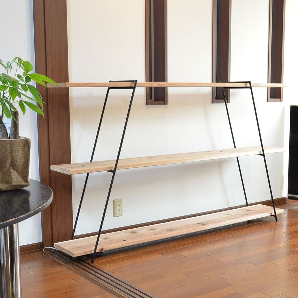 13㎜鉄筋アイアンシェルフ　陳列棚　店舗什器 棚　店舗用品　ディスプレイ　商品棚