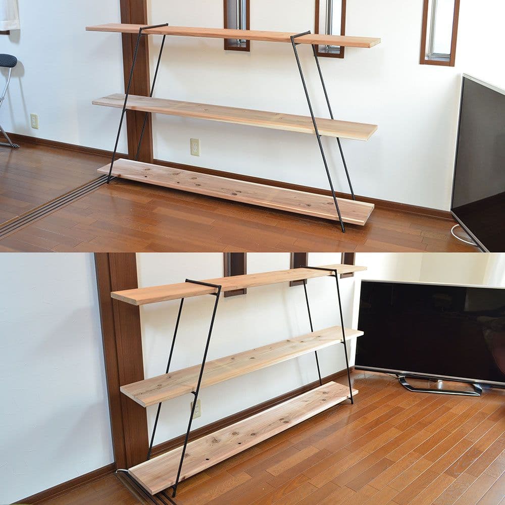 13㎜鉄筋アイアンシェルフ　陳列棚　店舗什器 棚　店舗用品　ディスプレイ　商品棚