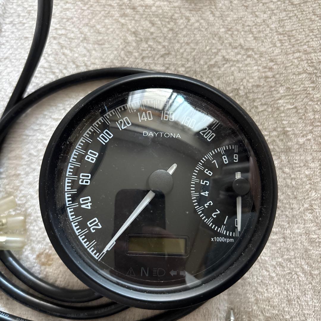 デイトナ DAYTONA 電気式スピード＆タコメーター Φ80