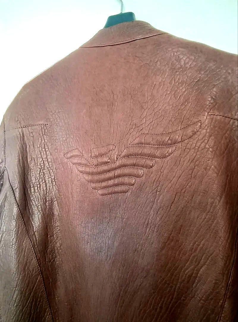 ピンクの猫　エンポリオアルマーニ EMPORIO ARMANI ライダース