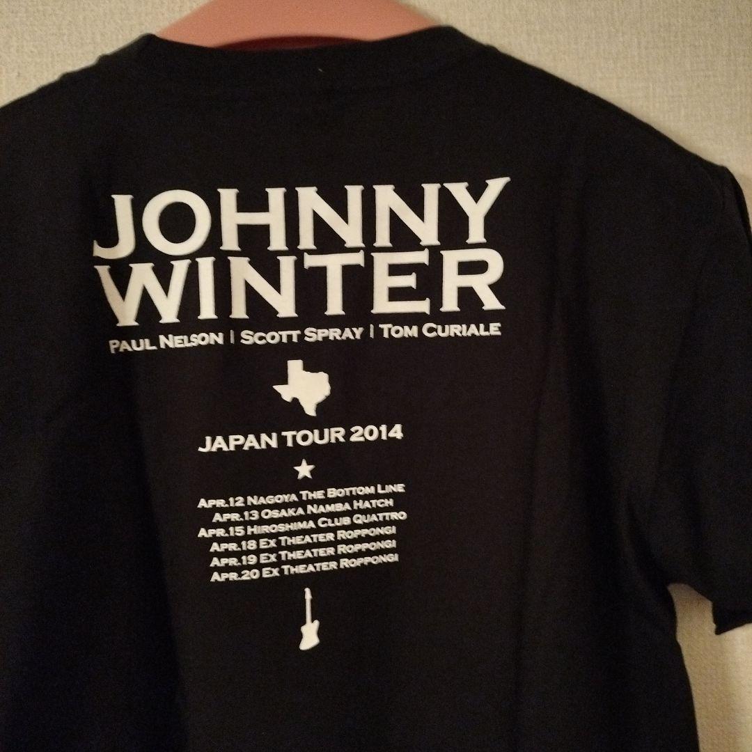 メンズ　バンT　ジョニー・ウィンター　SizeXL　2014　ジャパンツアー