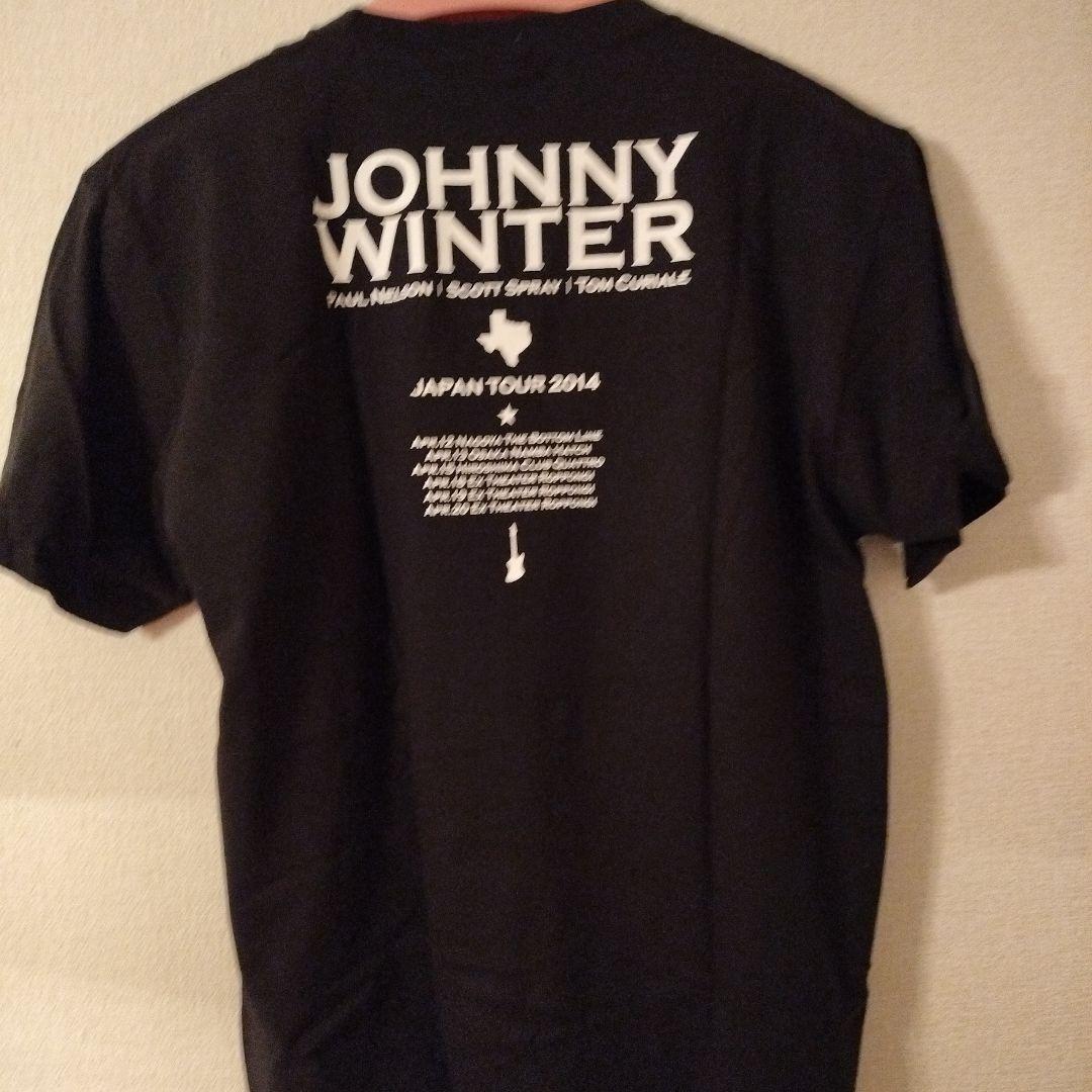 メンズ　バンT　ジョニー・ウィンター　SizeXL　2014　ジャパンツアー