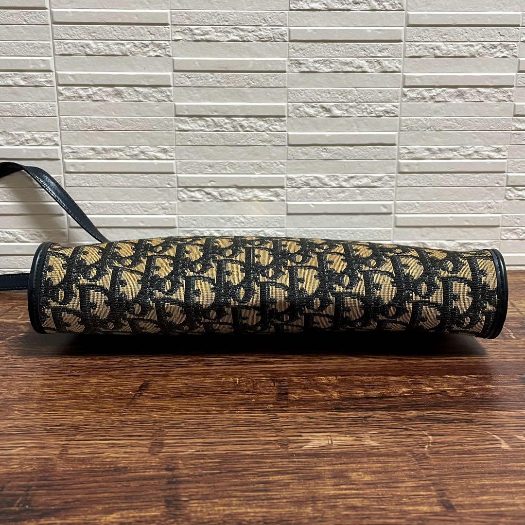 ディオール トロッター キャンバス × レザー ショルダー バッグ ポーチ