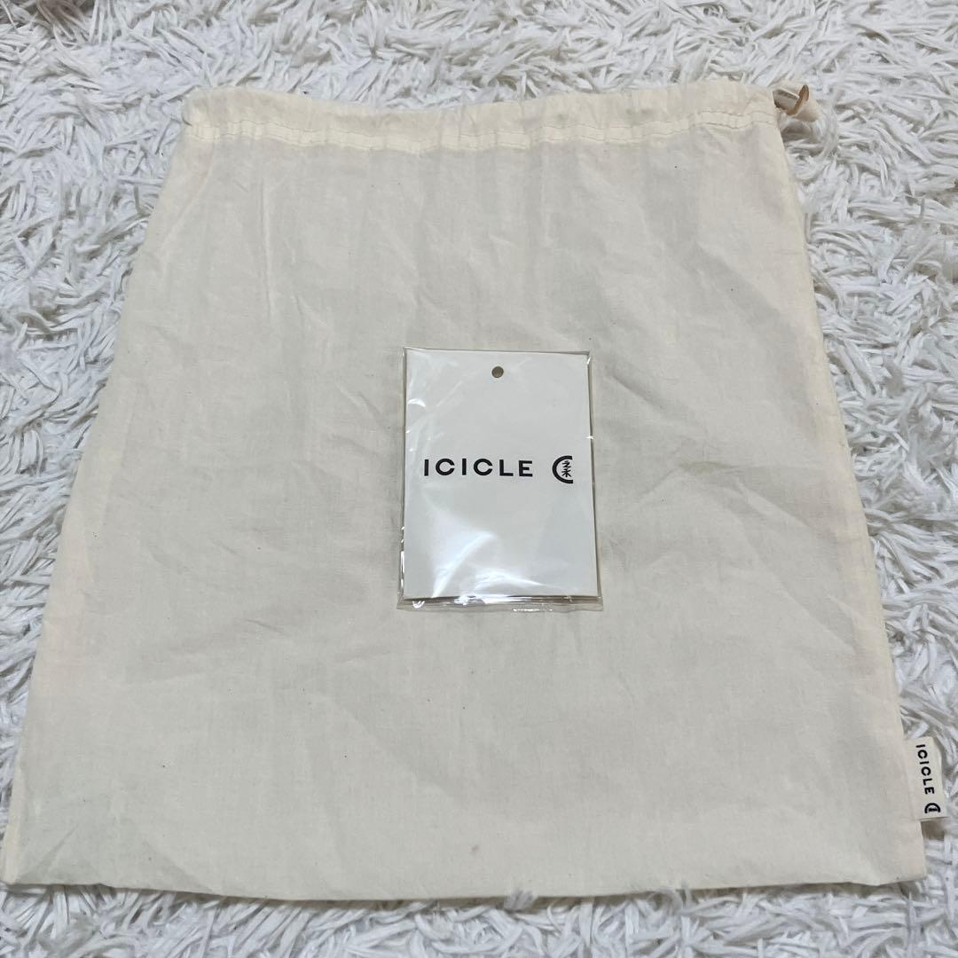 美品 ICICLE アイシクル ボディバッグ レザー ブラック