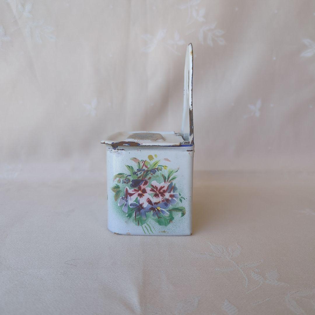 フランスアンティーク ホーロー アリュメット缶