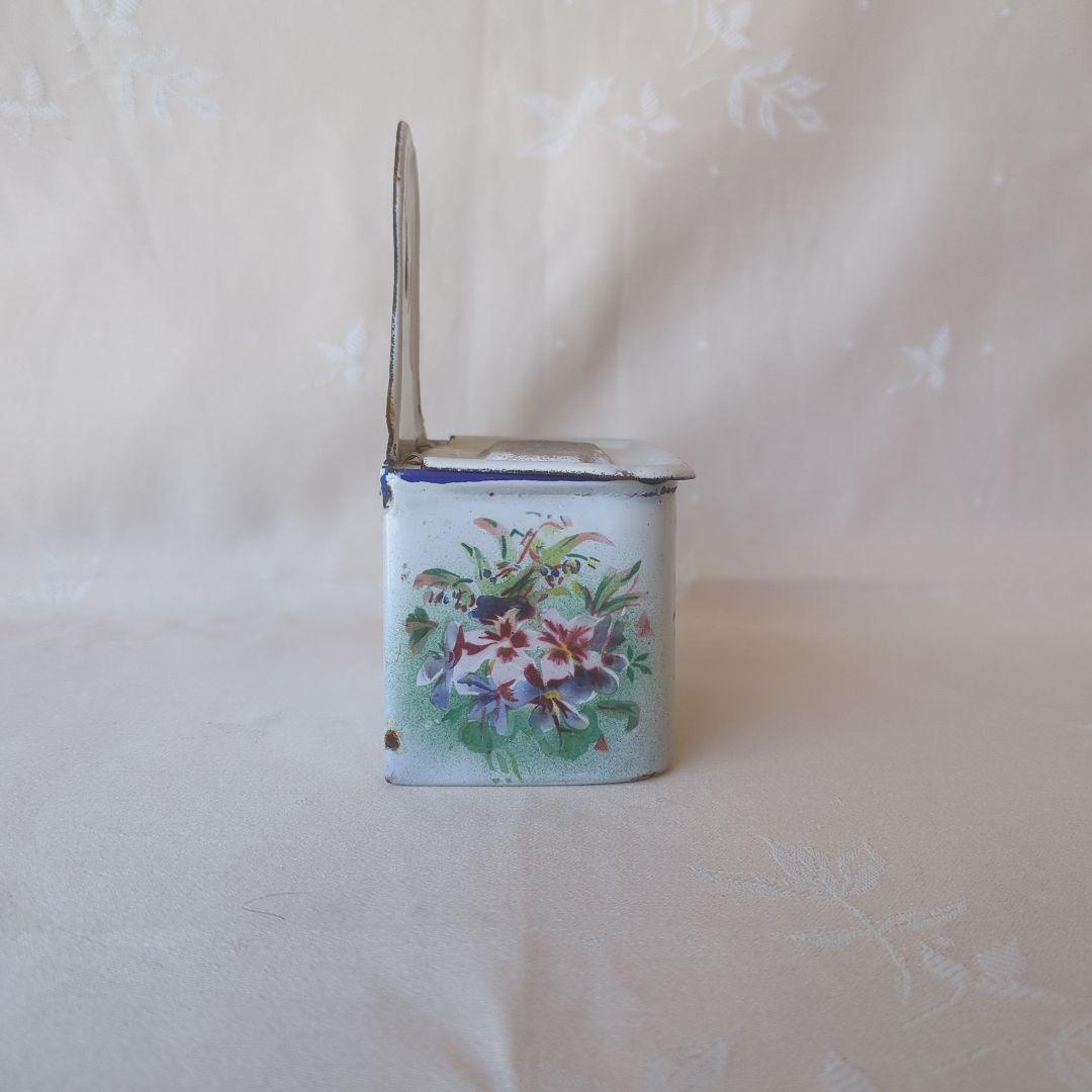 フランスアンティーク ホーロー アリュメット缶