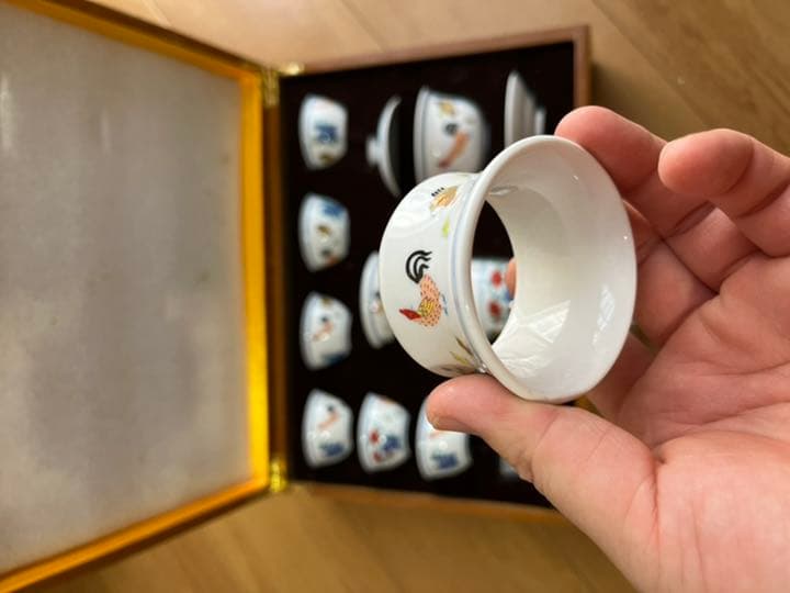 大明成化年製　茶碗12点セット　お土産　ギフト煎茶　骨董品　茶道具　陶芸