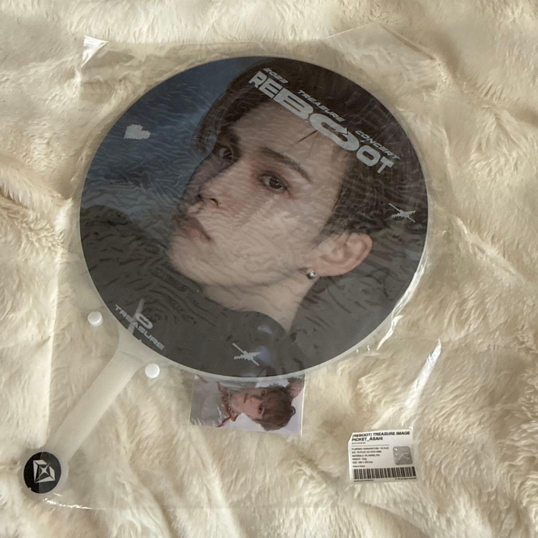 TREASURE アサヒ グッズセット ぬいぐるみ・うちわ・写真カード