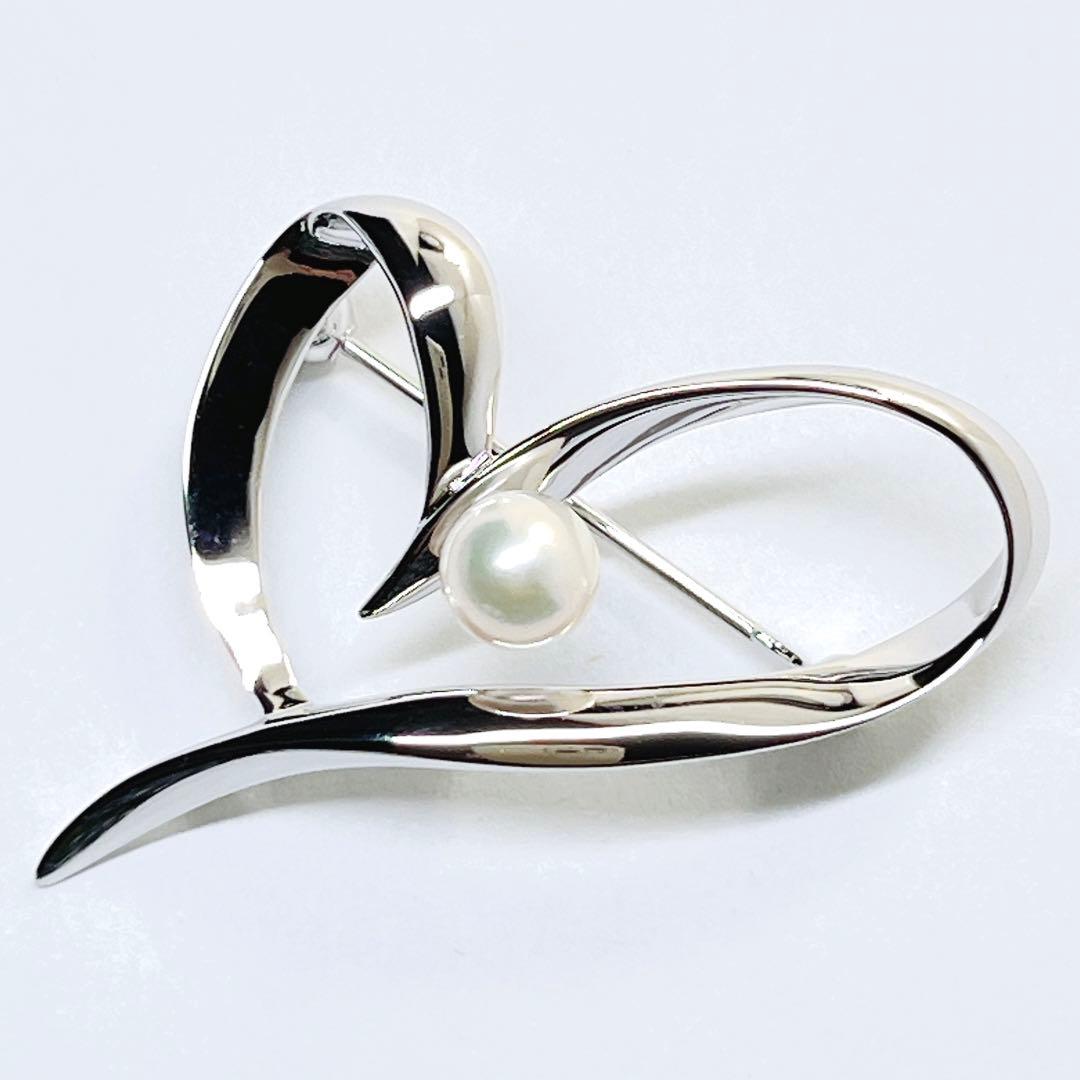 【未使用品】✨MIKIMOTO ミキモト パール　はブローチ　コサージュ　ハート
