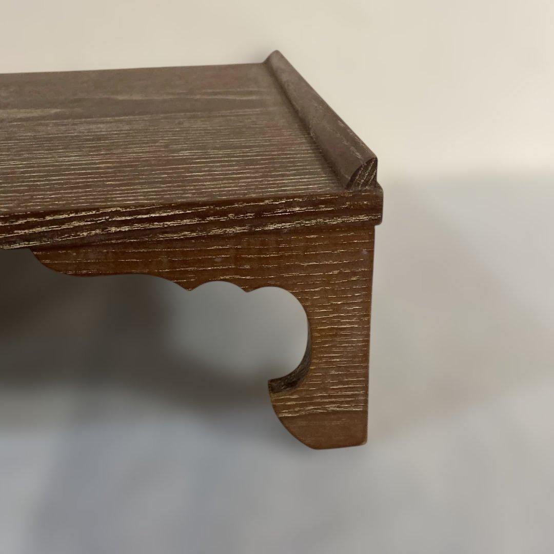 茶道具　文机　桑　七事式　茶歌舞伎