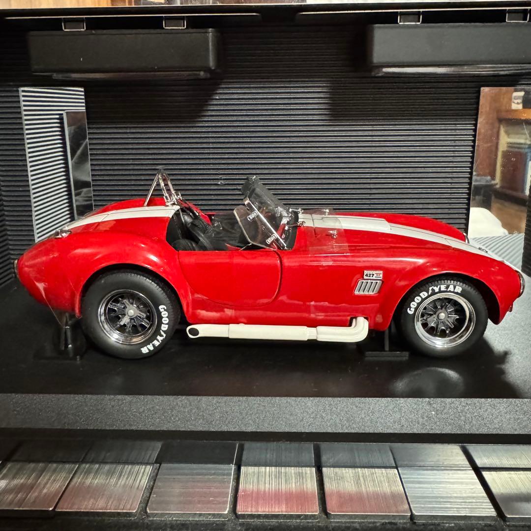 絶版未展示品 京商 1/18 シェルビー コブラ 427 S/C レーシング 赤