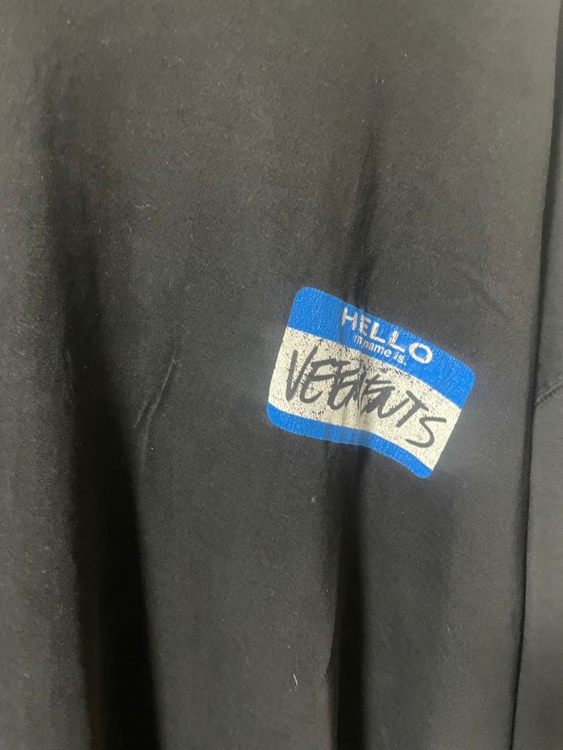 正規品　vetements Hello My Name is tシャツ
