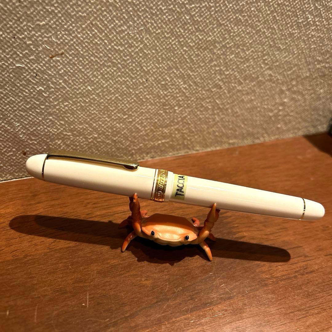 【コンバーター付き】＃3776センチュリー 万年筆 Ｂ太字 シュノンソーホワイト