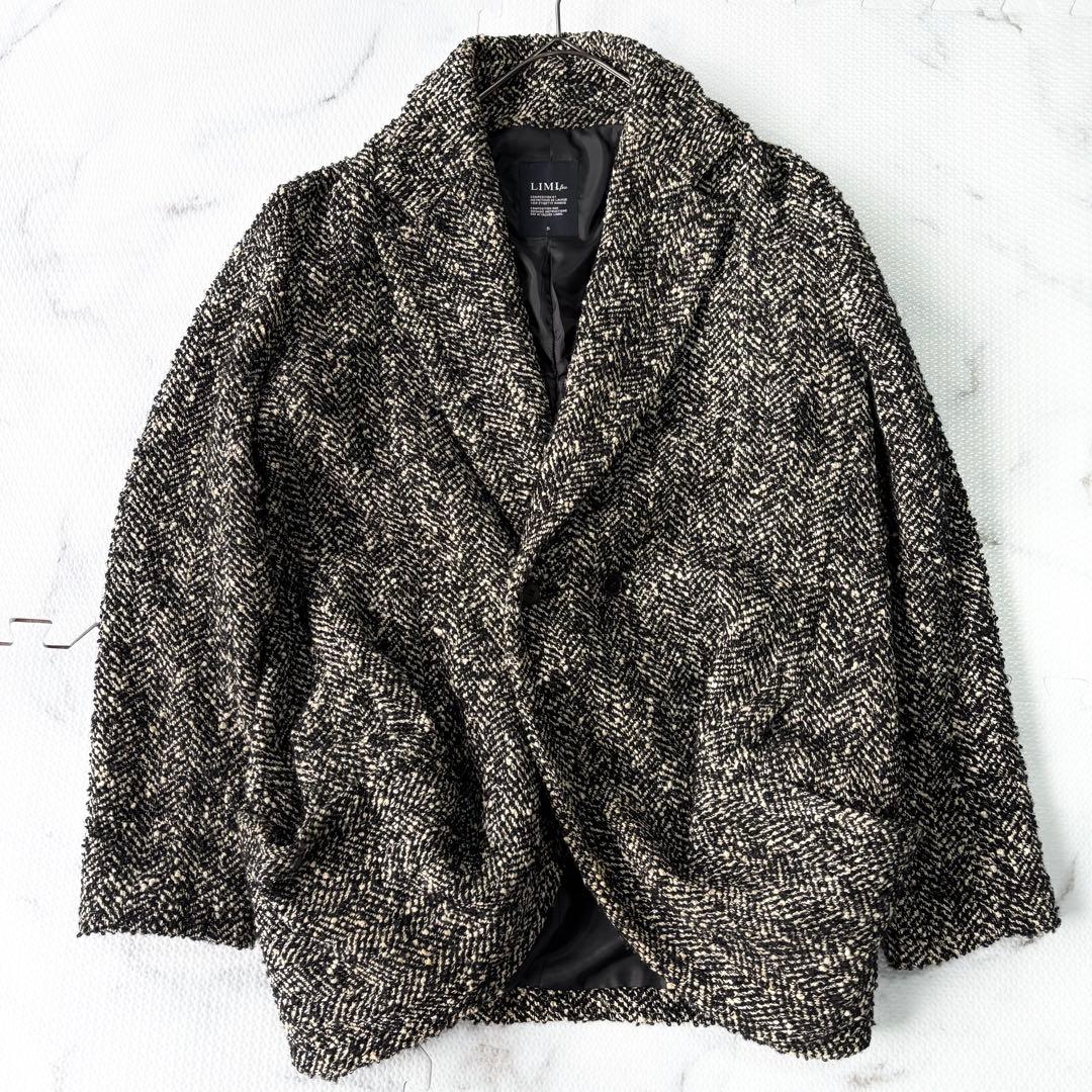 大人気✨リミフゥLIMI feuヨウジヤマモト ツイードコートテーラードジ　変形