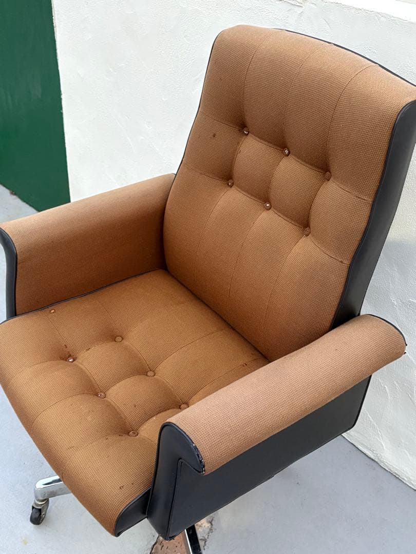 昭和レトロ ミッドセンチュリー デスクチェアPCチェア ゲーミングチェア 椅子