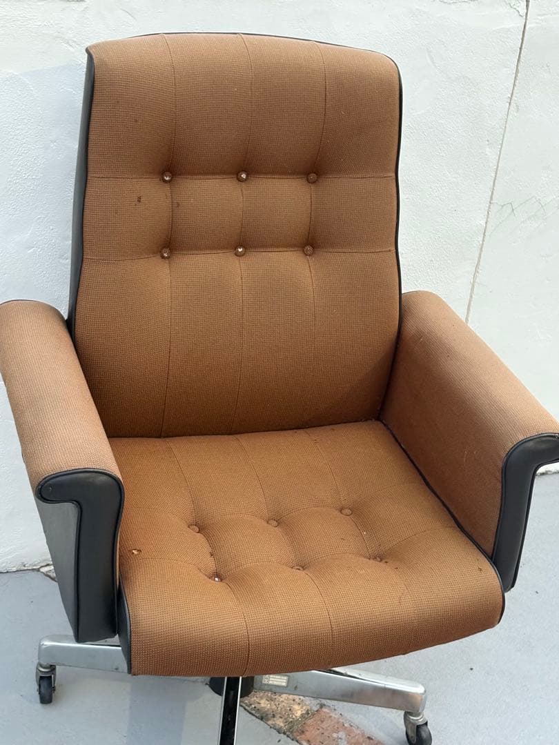 昭和レトロ ミッドセンチュリー デスクチェアPCチェア ゲーミングチェア 椅子