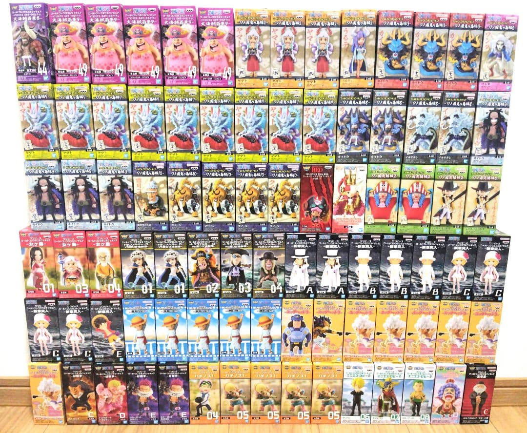 ワンピース ワールドコレクタブルフィギュア 計 87点 まとめ売り