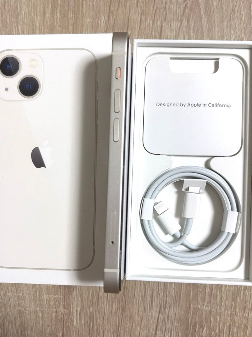 【付属品+ケース付】iPhone13mini 128GB 白 初期化済