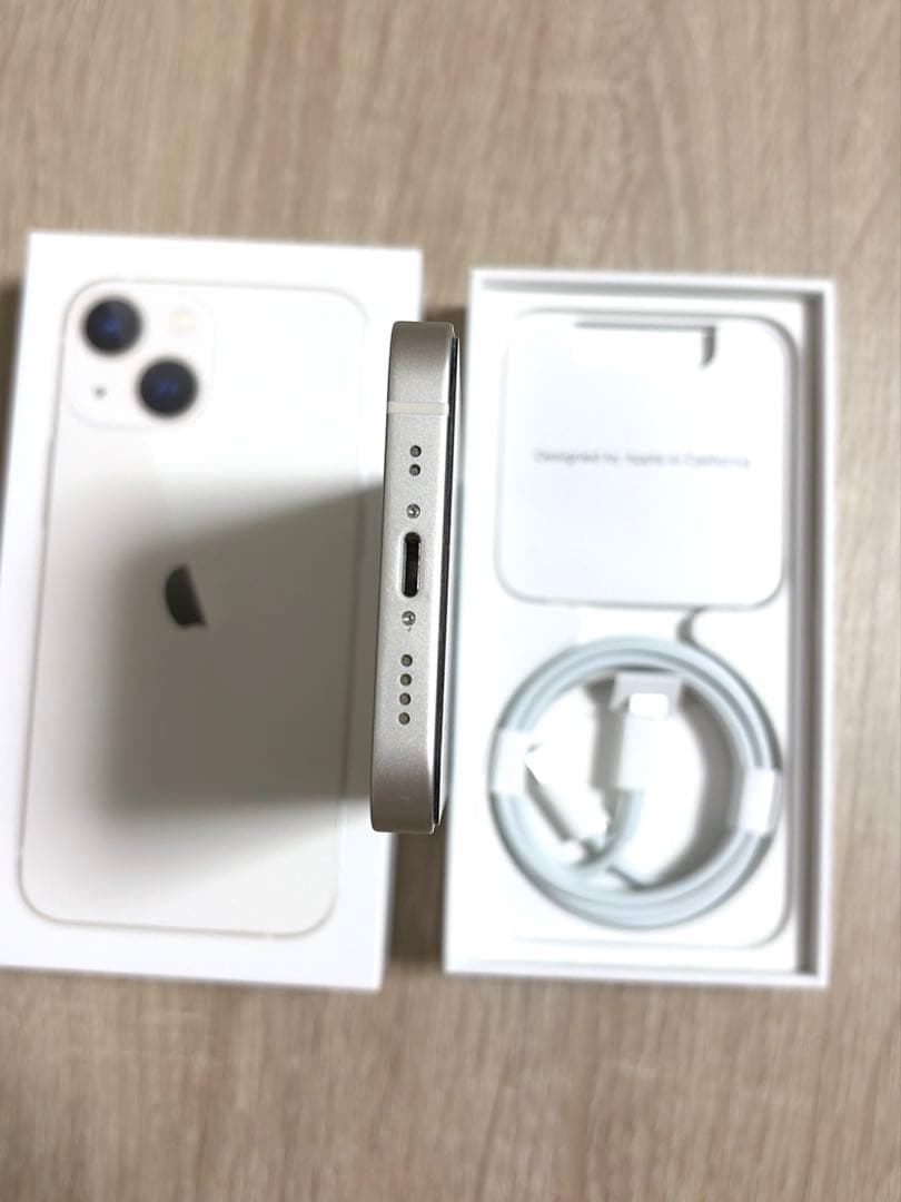 【付属品+ケース付】iPhone13mini 128GB 白 初期化済